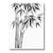 Designart - Vintage Monochrome Bamboo - Traditional Canvas Wall Art Print